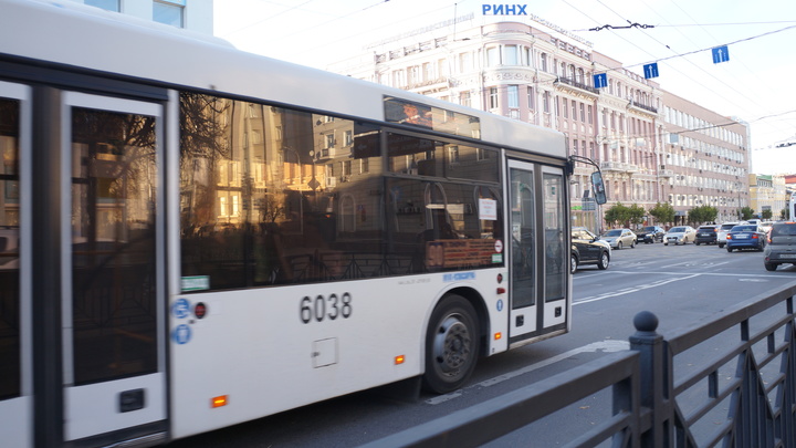 Пожилая пассажирка пострадала во время резкого торможения автобуса в Ростове