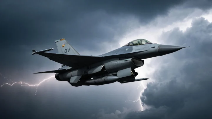 Военный истребитель F-16 рухнул на оживлённую автотрассу. Последствия, заявления властей