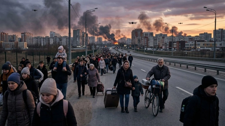 Колонна из Алёшек добралась до Армянска. Но людям ещё предстоит многое решить
