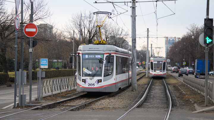 В Краснодаре вечером 2 апреля изменится движение трамвайных маршрутов