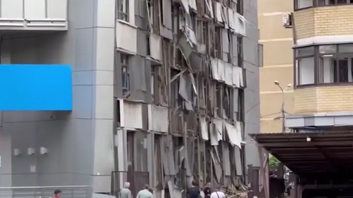 Оперштаб опубликовал видео с последствиями атаки ВСУ на Краснодар