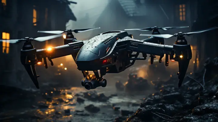 Массированная атака дронов на Россию: Пожар на неназванном предприятии и дом, на который упали обломки