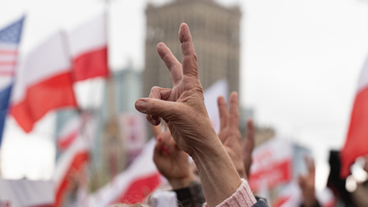 Накрылись грязными простынями: украинские активисты сорвали церемонию памяти в Варшаве 9 мая