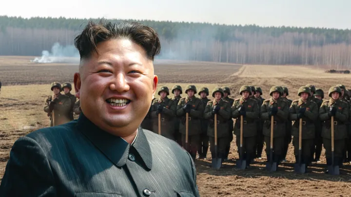 Ким Чен Ын с дочерью посетил стройку музея участников освобождения Курской области