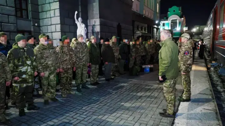 Отряд штурмовиков БАРС Орион отправился из Новосибирска на СВО