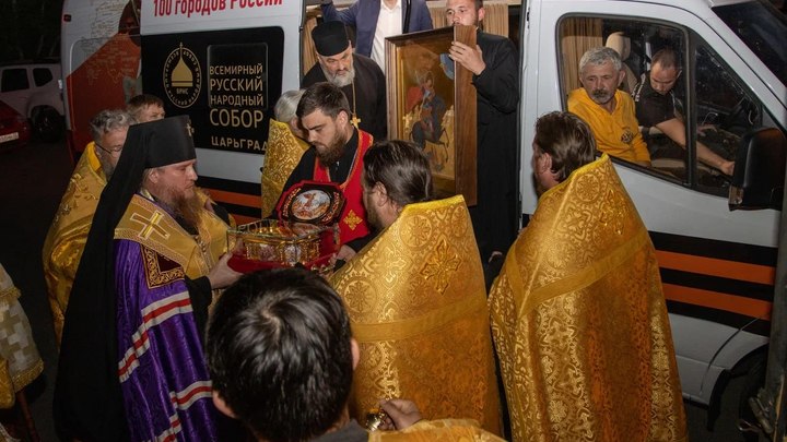 Всероссийский молебен о Победе: Алтай поклонился Георгию Победоносцу