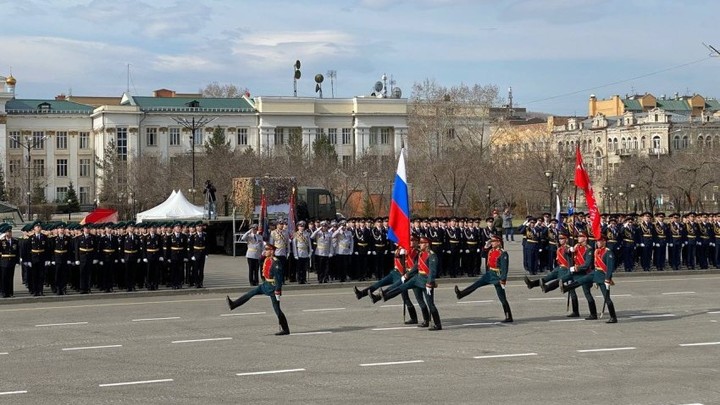 Улицы в центре Читы будут перекрыты во время репетиций Парада Победы