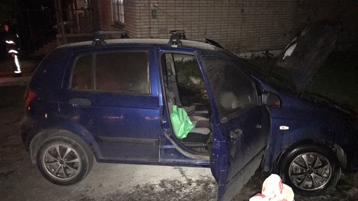 Во Владимире на улице Вокзальной горела иномарка