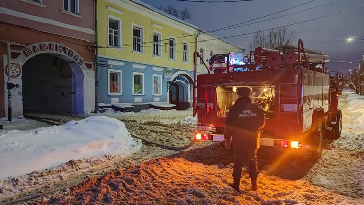 В кафе в центре Владимира произошёл пожар