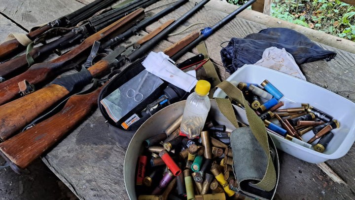 Крупнейший схрон оружия наши в национальном парке Сочи