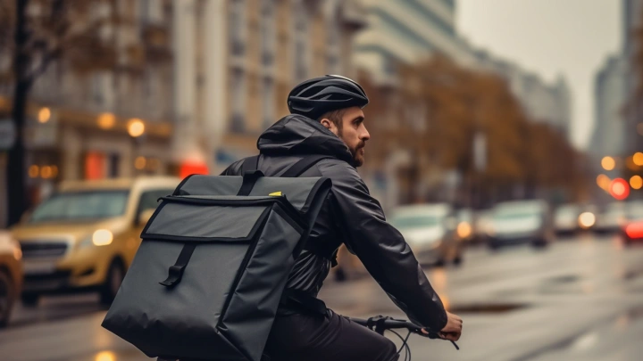 Курьер на мопеде ударил девушку лицом об её авто в центре Воронежа