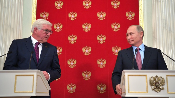 А немцы всё глотают. Как Штайнмайер проиграл Путину - наглядно