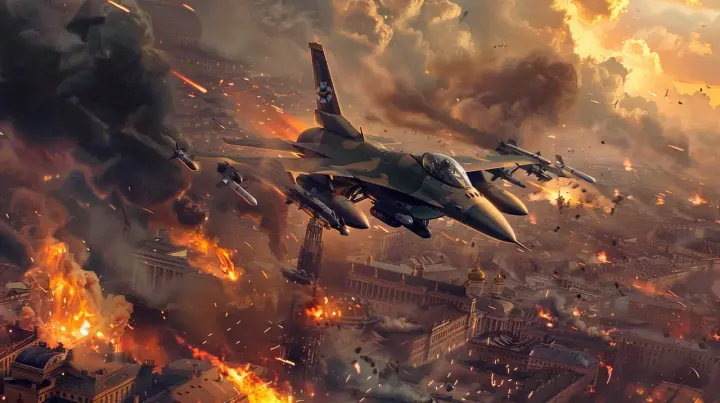 Опознать удалось с трудом: От F-16 после мощного удара русских осталась груда обломков