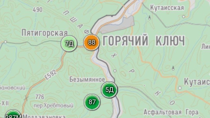 В Горячем Ключе за сутки выпала половина месячной нормы осадков