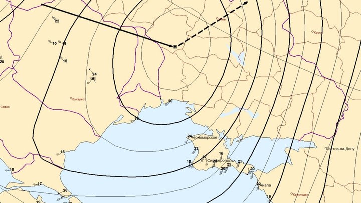 Циклон Оливер принесёт в Краснодарский край и Крым ливни с сильным ветром 29 ноября