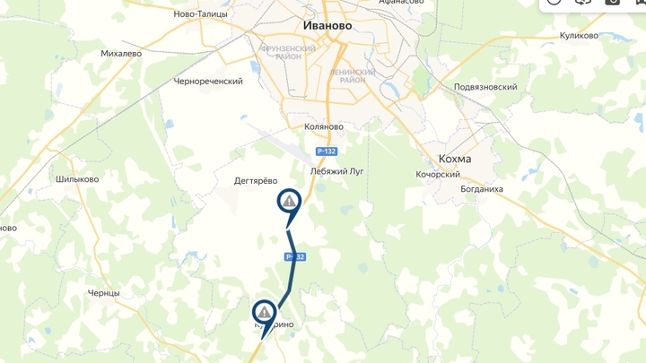 Начинается ремонт трассы Р-132 возле Иванова