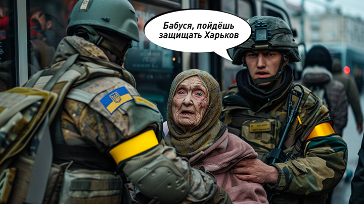 Они очень ждут русские танки: На родине Зеленского за отказ идти в ВСУ по голове прикладом
