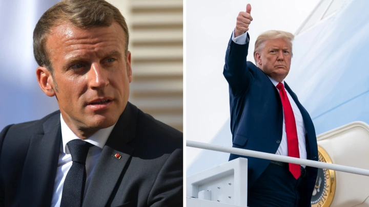 Смех сквозь слезы: Трамп унизил Макрона и заставил его брести пешком до посольства в Нью-Йорке