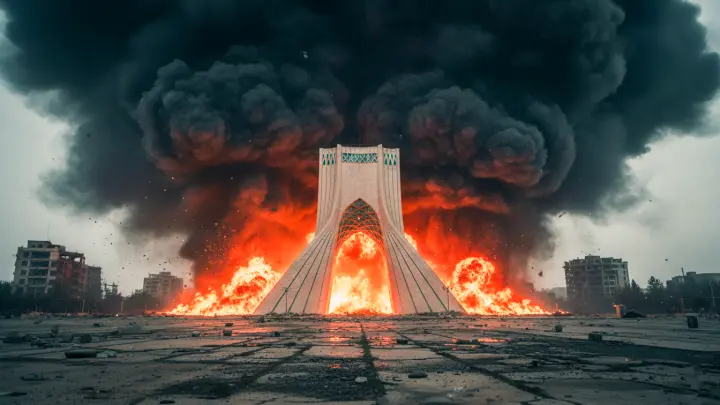 Около 50 истребителей, более 100 боеприпасов: Нанесён удар по мегаобъекту в центре Тегерана