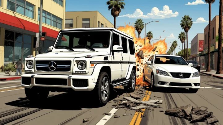 Многодетная мать из России протаранила машину воров, пытавшихся ограбить её дом в США: Кадры