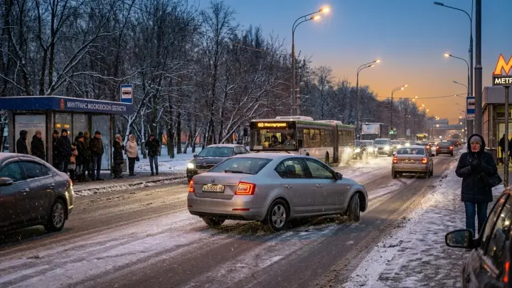 Минтранс попросил не выезжать на дороги Подмосковья на летней резине