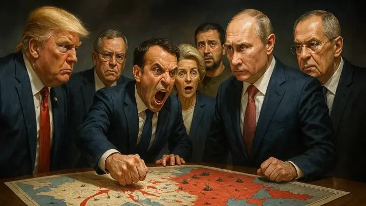 Макрон обо всём догадался. Секретные переговоры ЕС по Украине слили в Сеть