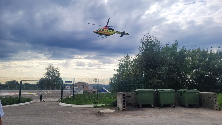 Обгоревшего на пожаре в Лакинске ребенка перевезли санавиацией в Нижегородский ожоговый центр