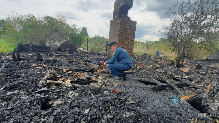 Ребёнок и мужчина погибли на пожаре в Лукояновском районе