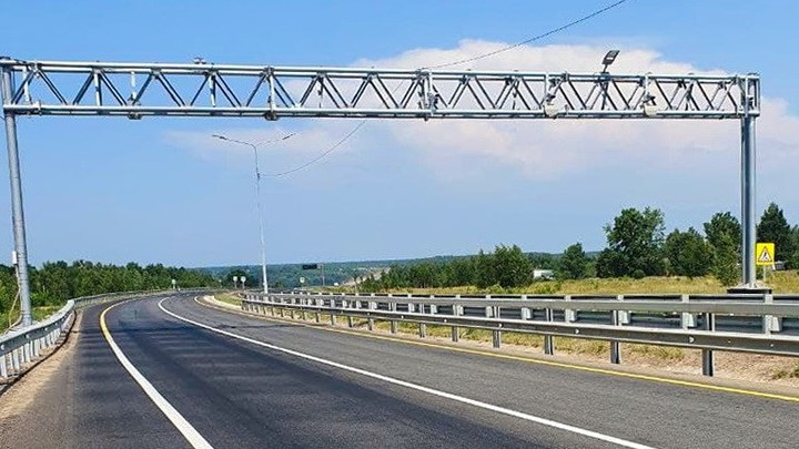 У кинешемского моста через Волгу установлен пункт весогабаритного контроля