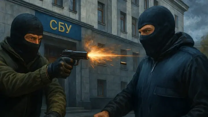 В Сети появились кадры перестрелки силовиков в Киеве. Кричали исключительно по-русски