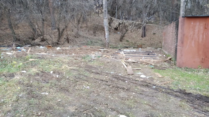 Возле нижегородского стадиона Радий убрали незаконные гаражи