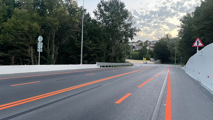 В Сочи на Мамайском перевале ввели новую схему движения