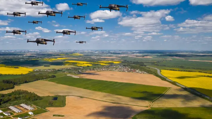 МО: Русские ПВО сбили 16 украинских дронов за час над Крымом и Чёрным морем