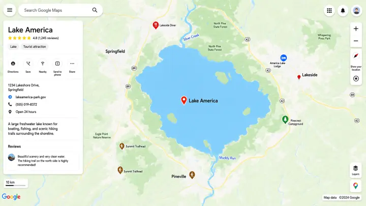 Google Maps уже переименовали озеро Онтарио в озеро Америка