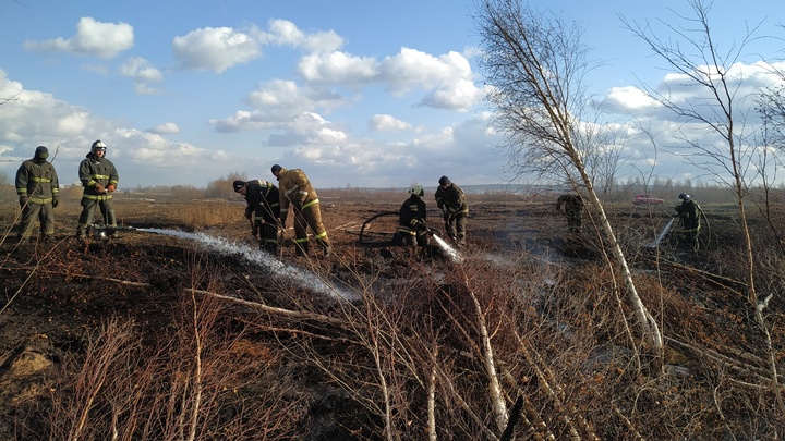 На горящем торфянике под Екатеринбургом осталось только два очага