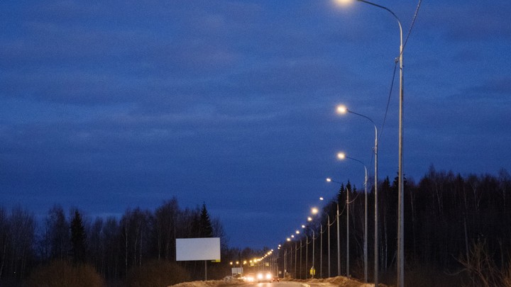В Ивановской области осветили аварийно-опасный участок дороги