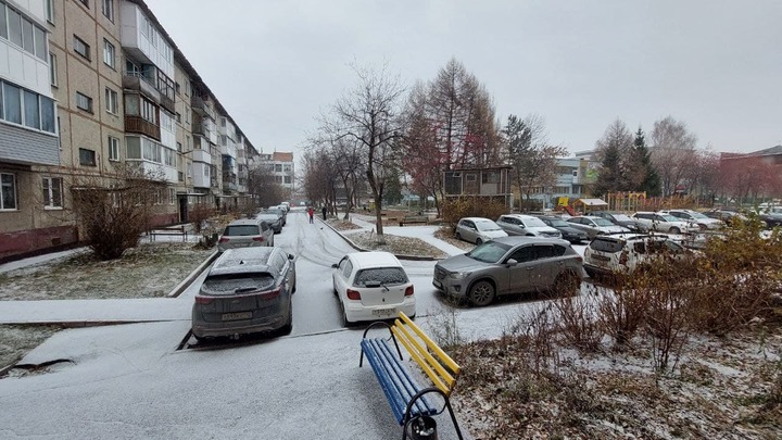 В Кемерове 31 октября выпал снег