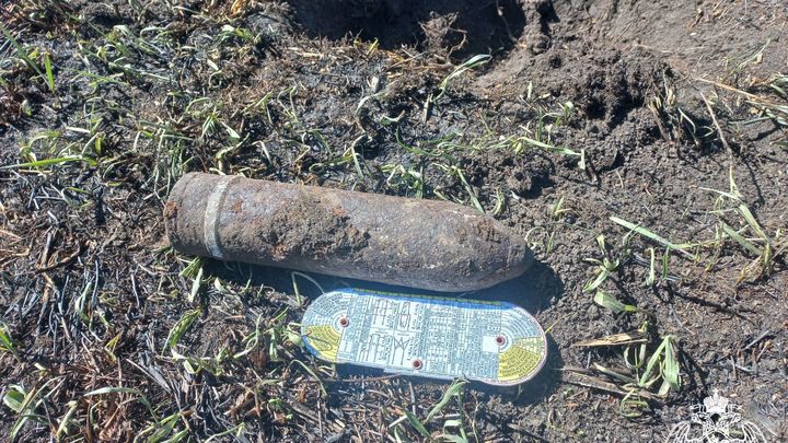 Под Новосибирском обнаружили снаряд времён Первой мировой войны Под Новосибирском обнаружили снаряд времён Первой мировой войны