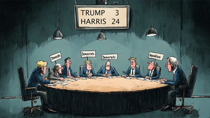 Разгром, но есть нюанс. Харрис победила Трампа со счётом 24:3 — европейский калькулятор