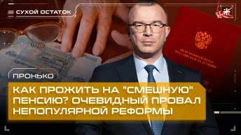 Пронько: Как прожить на смешную пенсию? Очевидный провал непопулярной реформы