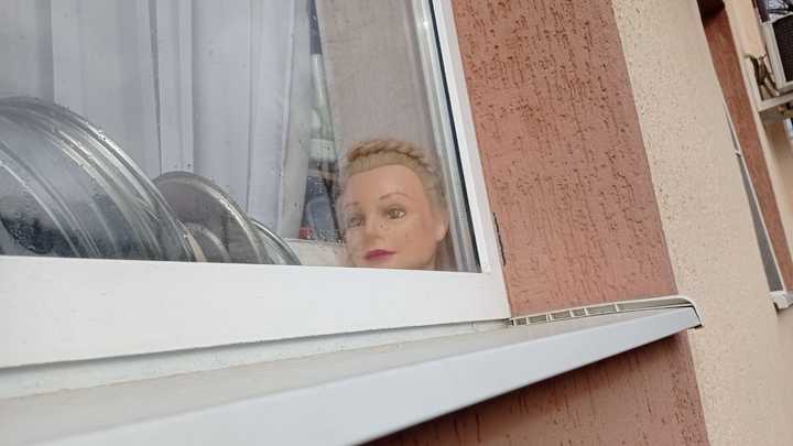 Жильцы одной из многоэтажек Сочи выставили в окне… голову Юлии Тимошенко