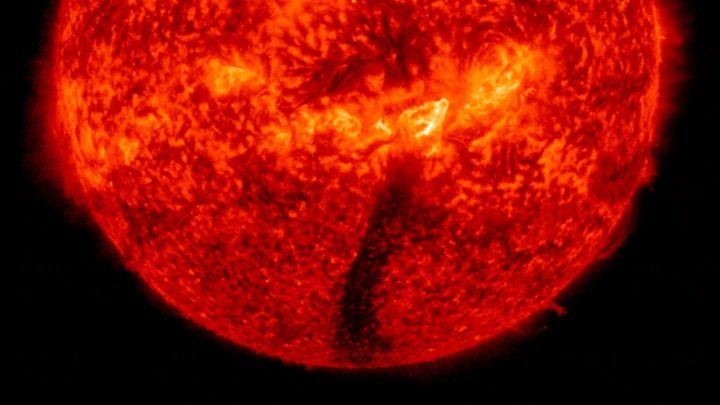 «Чёрный выброс» произошёл на Солнце