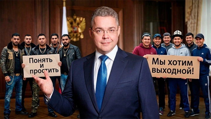 Всем будет халяль: Губернатор дважды вошёл не в ту дверь. Народ не понял