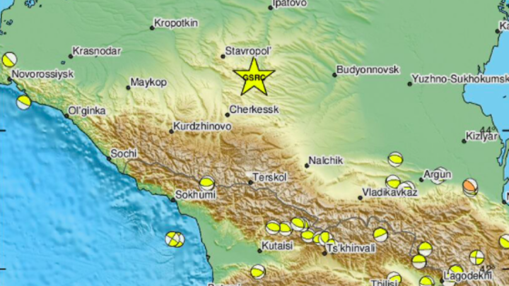 Землетрясение магнитудой 4,2 произошло на границе с Краснодарским краем