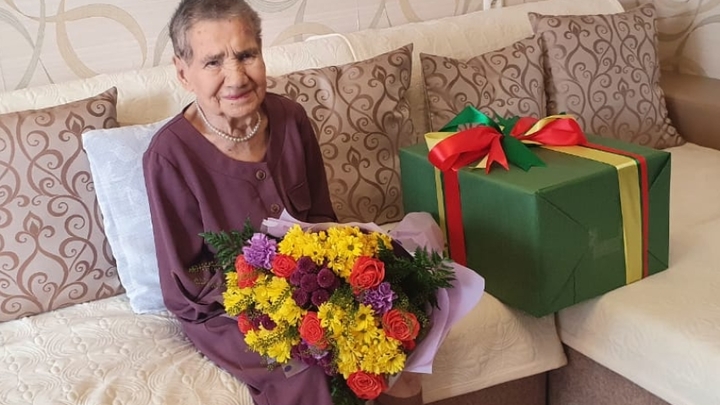 Вдова труженика тыла, читинка Наталья Перец отметила 100-летний юбилей