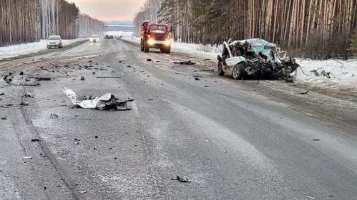 Пять молодых мужчин погибли в ДТП на трассе в Челябинской области