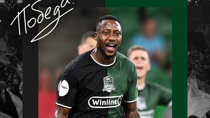 Мозес принёс ФК Краснодар победу в матче над Пари НН, оформив дубль за четыре минуты