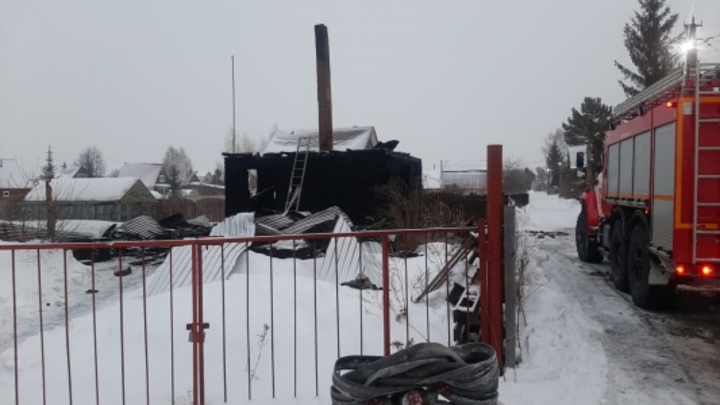 Пожилые мужчина и женщина погибли при пожаре в Новосибирской области