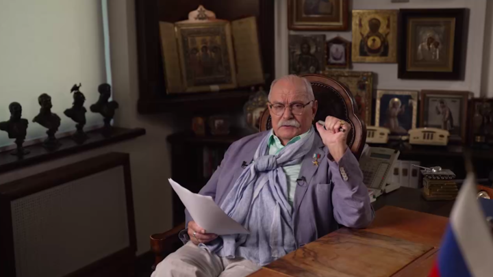 Никита Михалков в ответ на враньё: Ах ты падла. Я не могу другого слова придумать