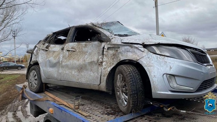В Самарской области Kia вылетела в кювет. 5-месячный мальчик получил травмы